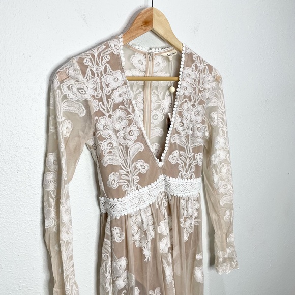 For Love And Lemons Temecula Dress In Ivory XS NWT - Picture 5 of 13